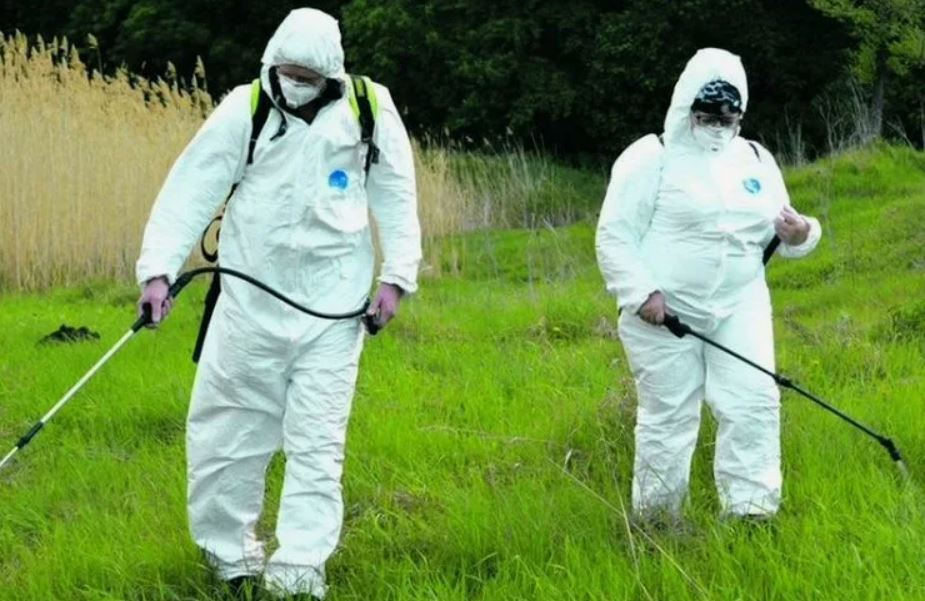 ФОТО Обработка от клещей в селе Московской области Черкизово