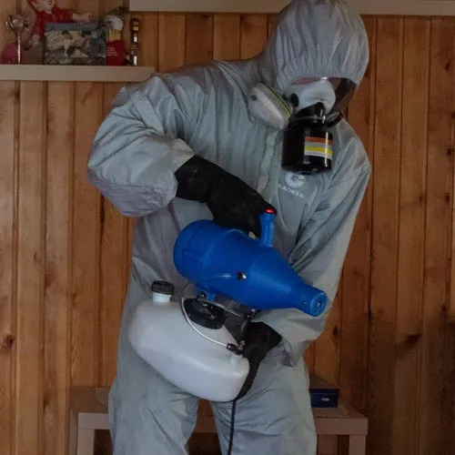 ФОТО Дезинфекция в селе Московской области Черкизово