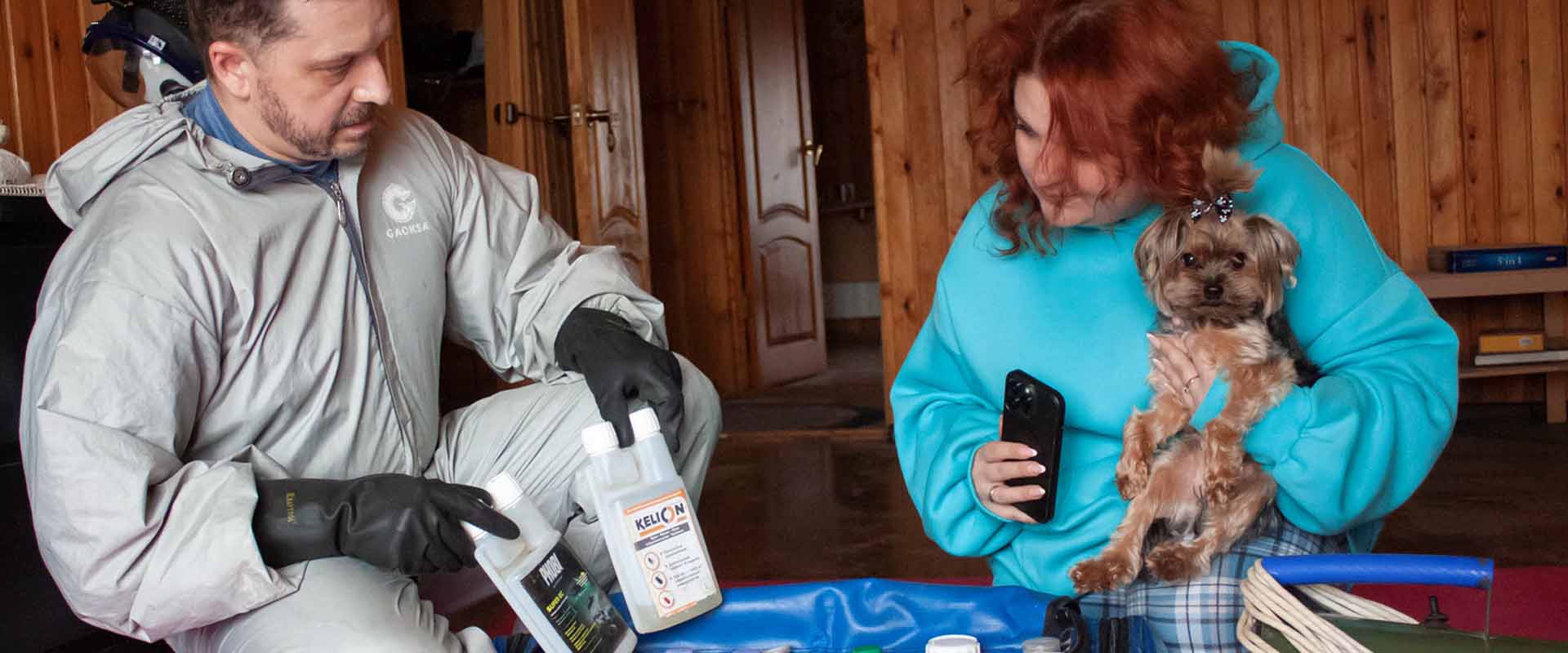 фото: Уничтожение блох в помещениях, домах и квартирах по селе Московской области Черкизово и области.