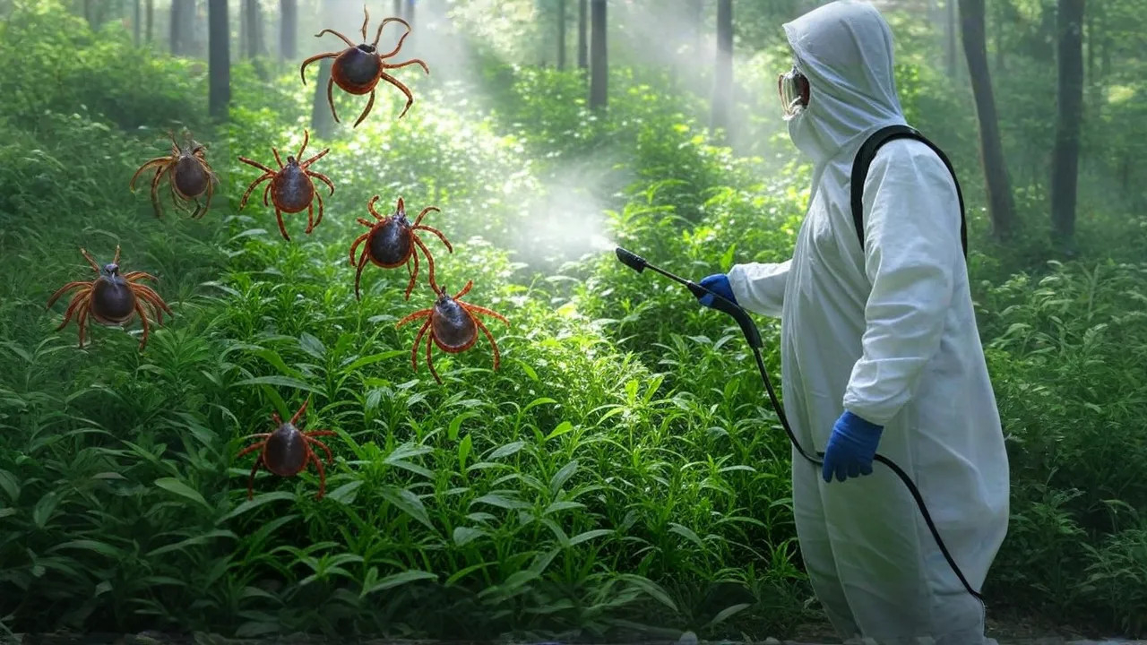 фото: Обработка от клещей в селе Московской области Черкизово и области